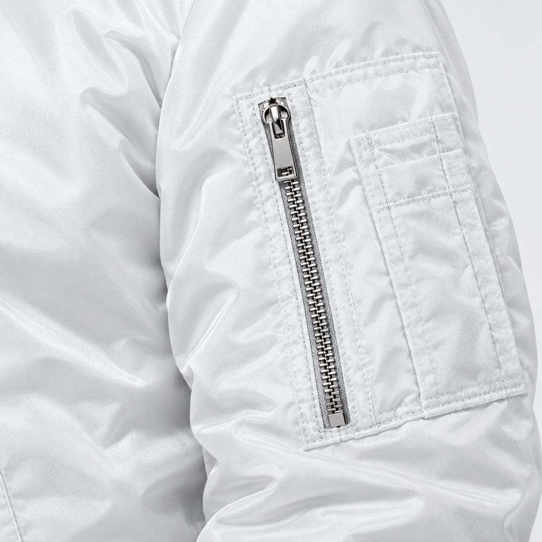 Men's Marni Lightweight Bomber Jacket | Color: White | Image 5