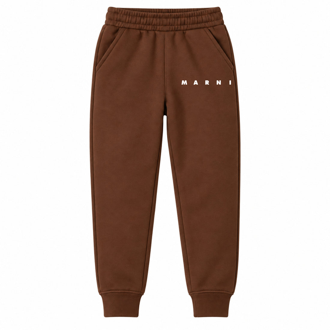 Marni youth jogger sweatpants, Brown, Youth Large ages 10–12