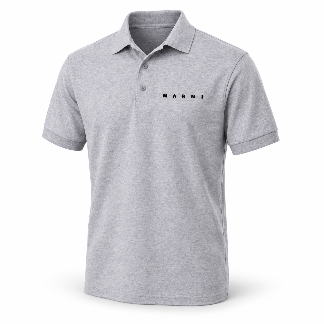 Men's Marni Dry Blend polo in grey, hero view