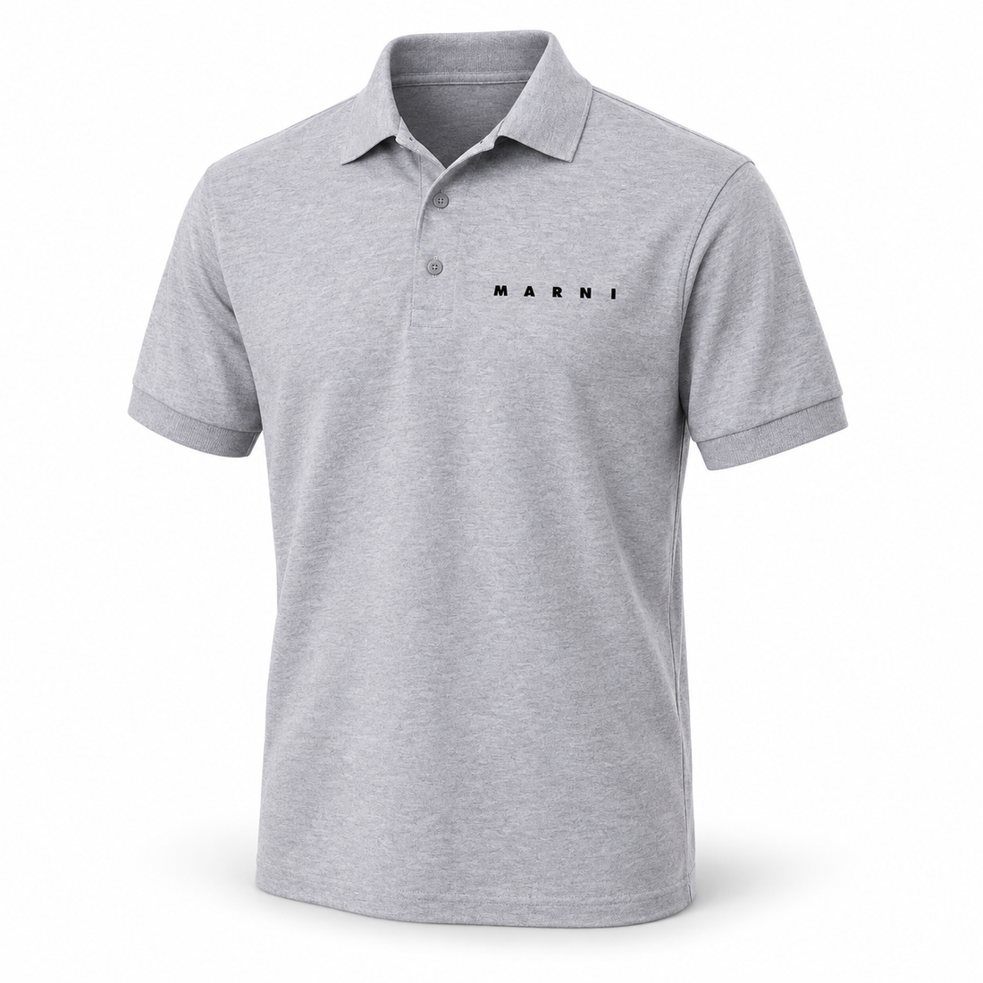 Men's Marni Dry Blend polo in grey, hero view