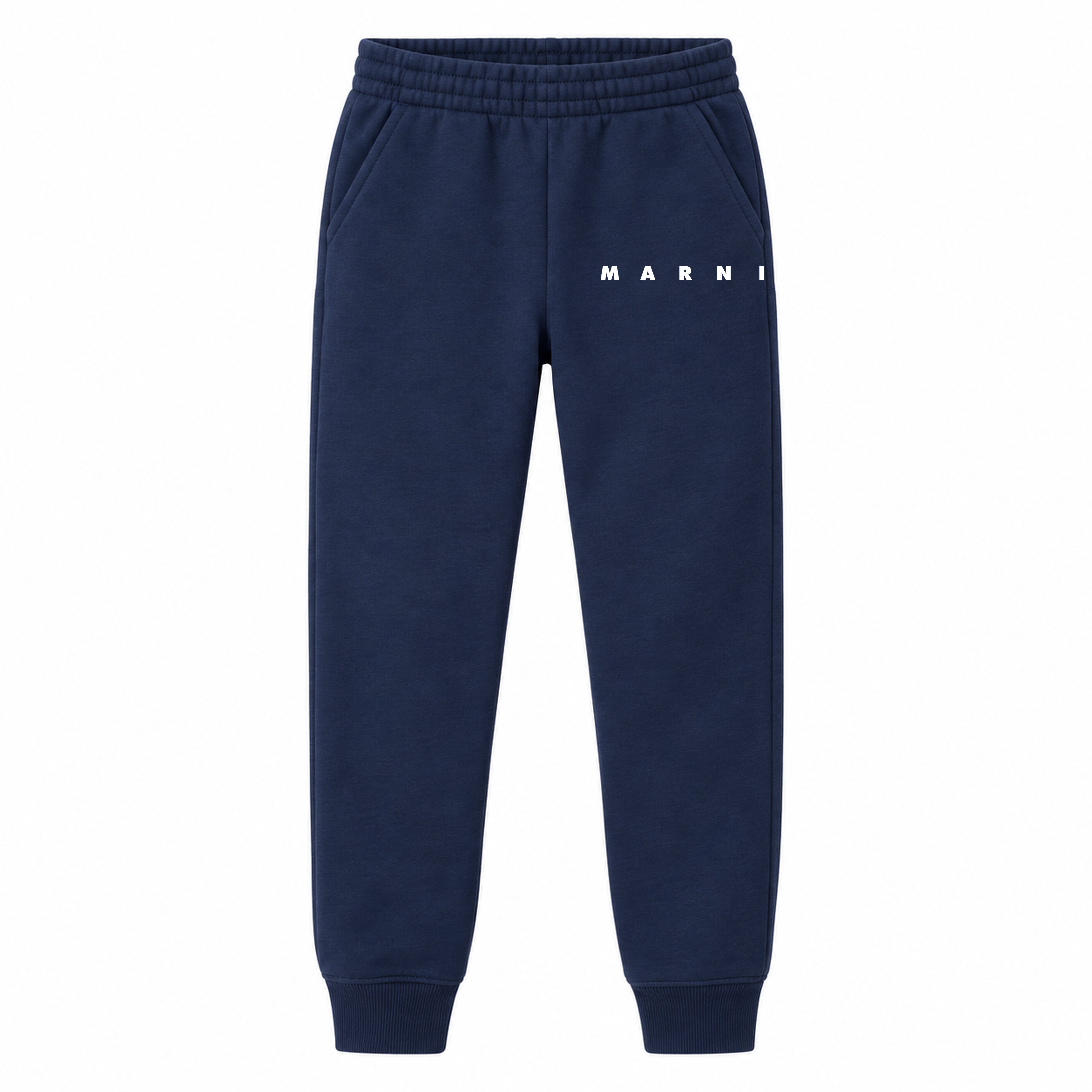 Marni youth jogger sweatpants, Navy Blue, Youth Large ages 10–12