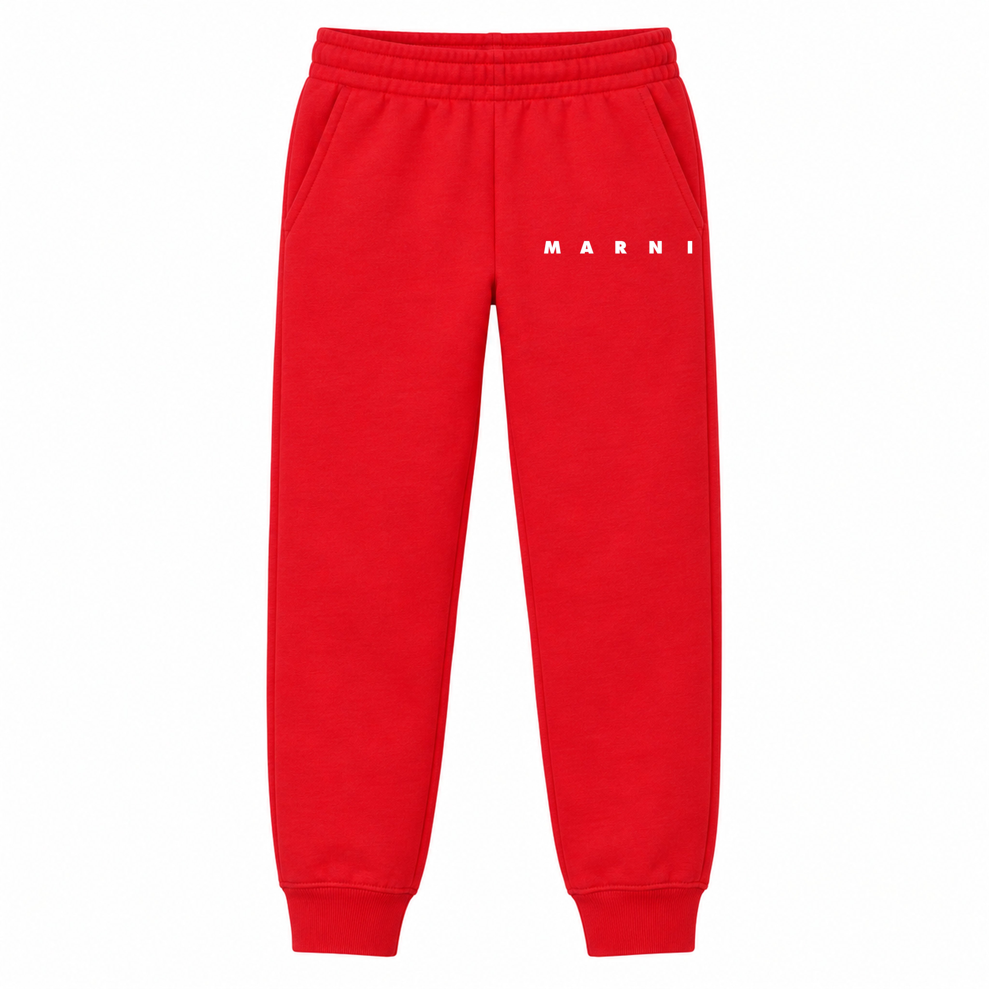 Marni youth jogger sweatpants, Red, Youth Large ages 10–12
