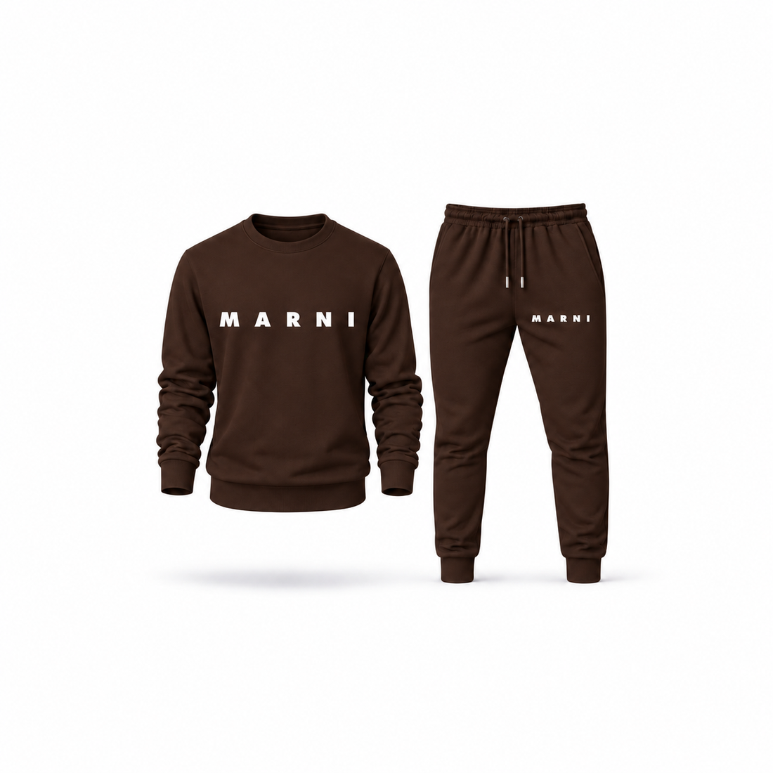 Men's Marni Sweatshirt Joggers Set | Color: Brown | Main