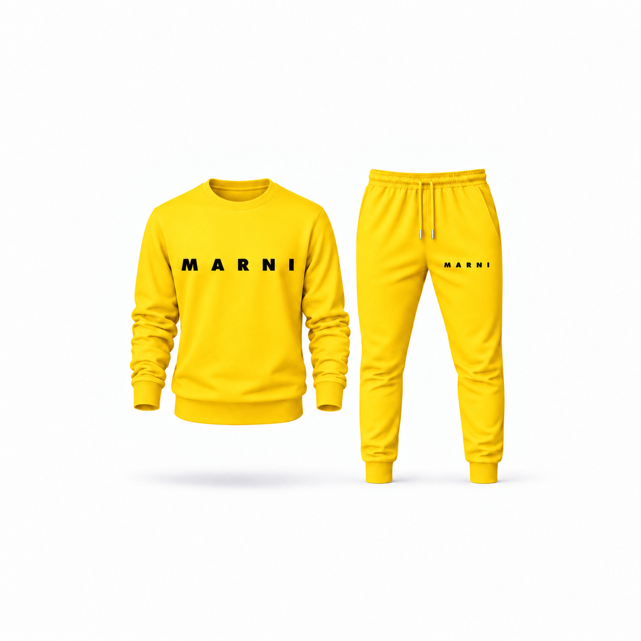 Men's Marni Sweatshirt Joggers Set | Color: Yellow | Main
