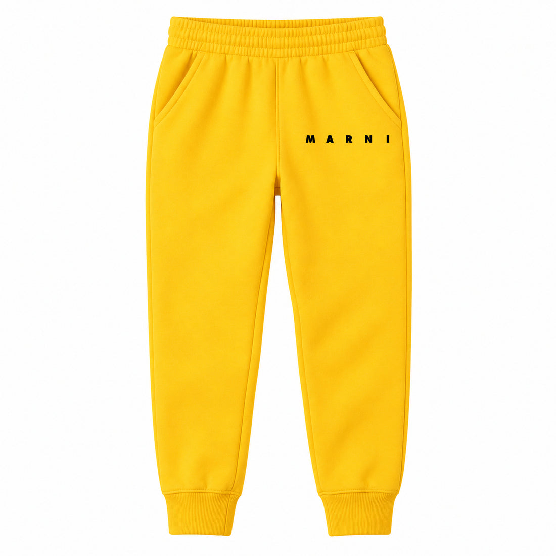 Marni youth jogger sweatpants, Yellow, Youth Large ages 10–12