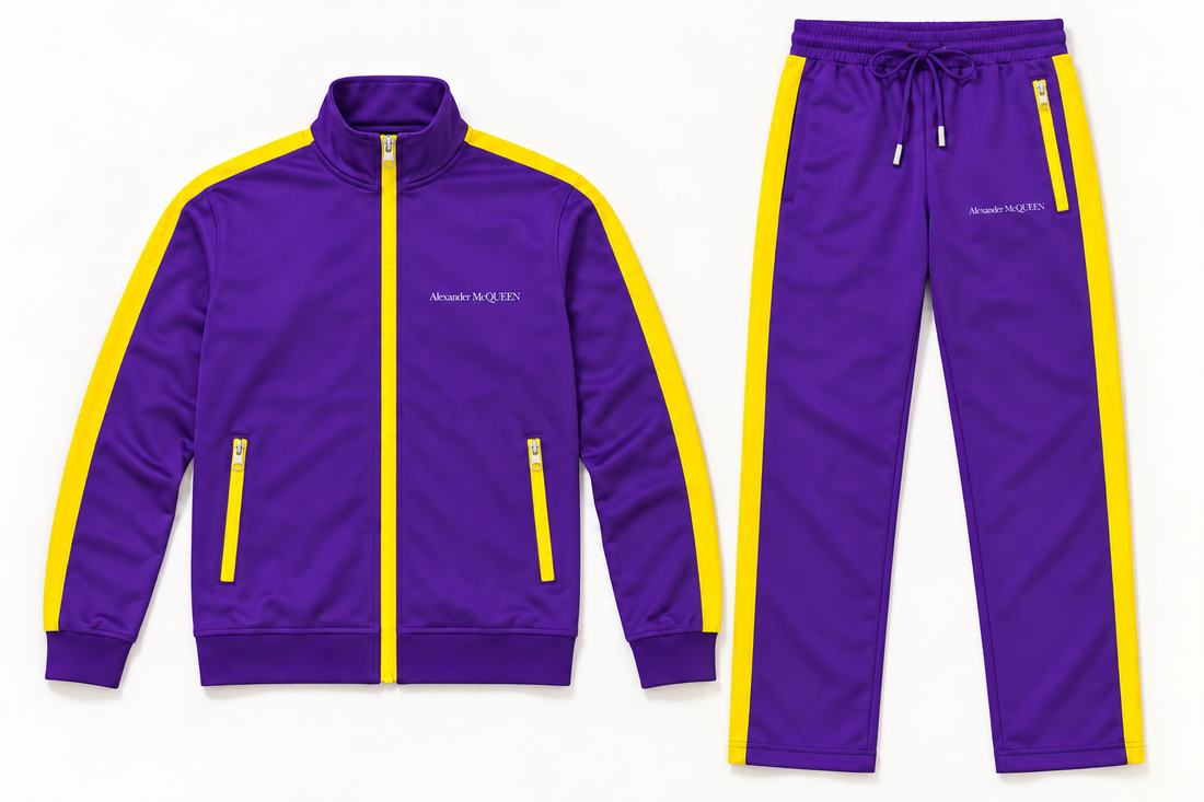 Men's Alexander McQueen Dri-Fit TrackSuit | Color: Purple | Image 5