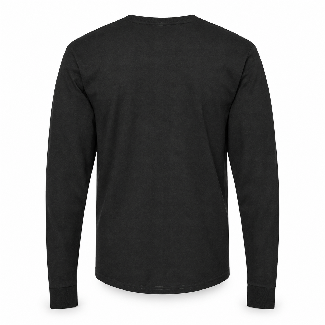 Men's Alexander McQueen Cotton Long Sleeve T-Shirt black rear view