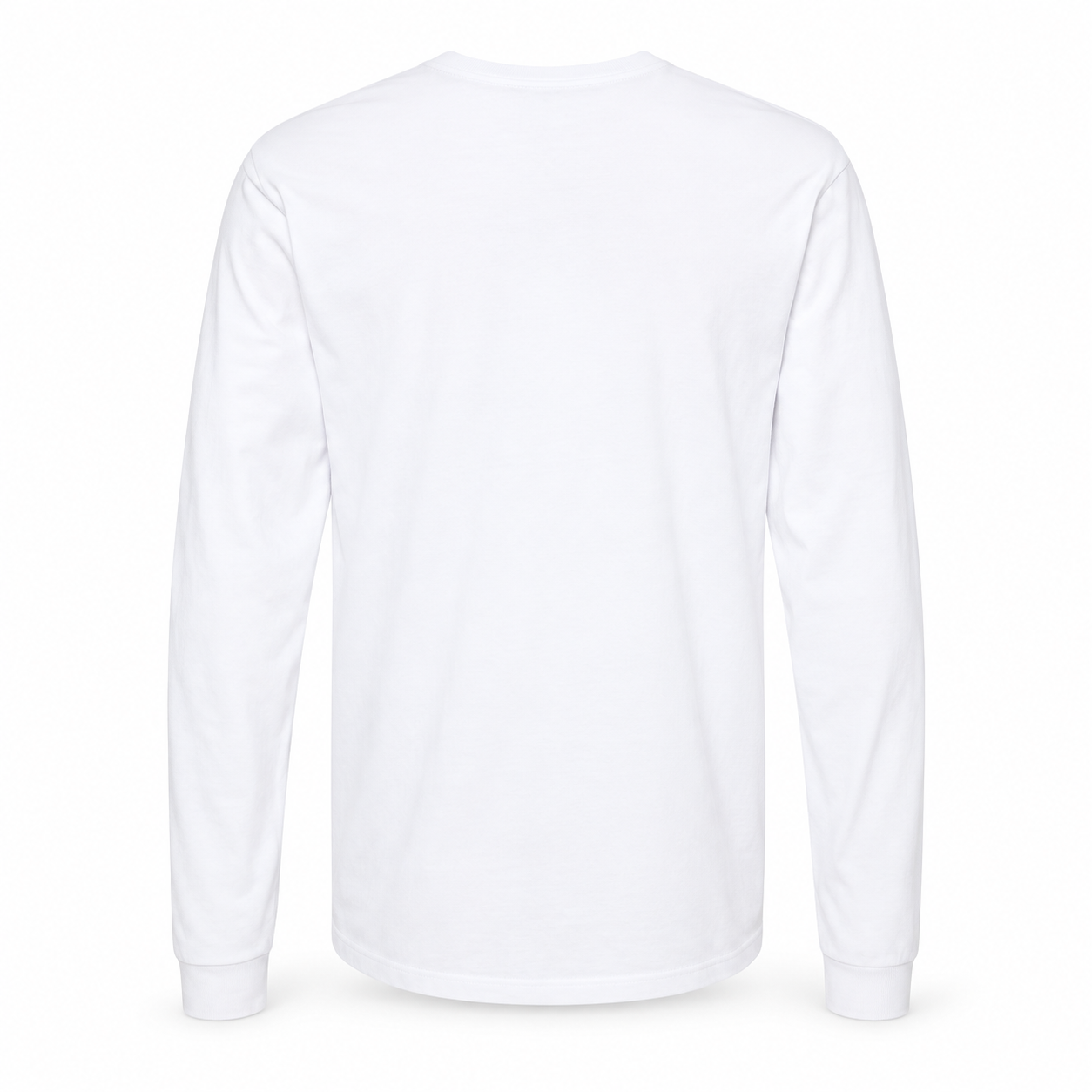 Men's Alexander McQueen Cotton Long Sleeve T-Shirt white rear view