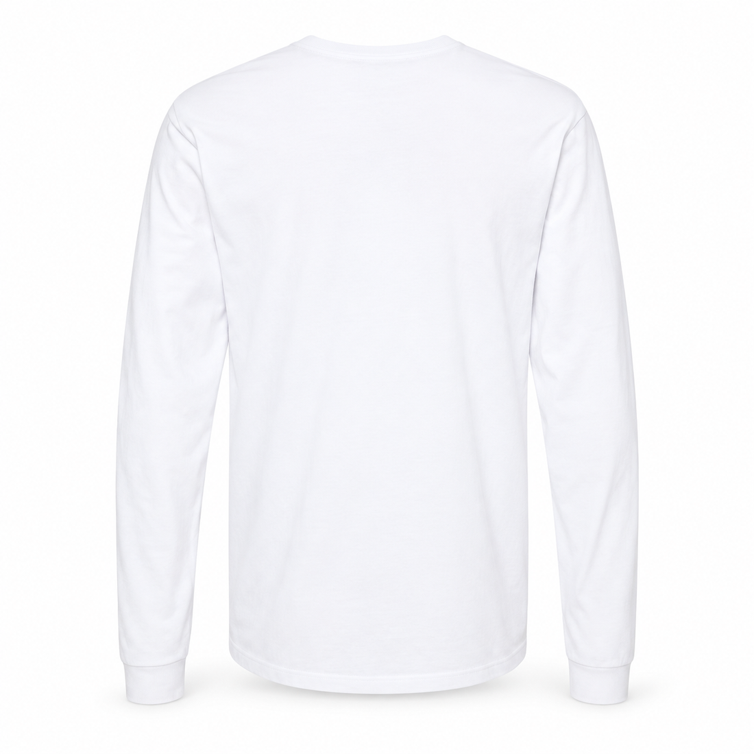 Men's Alexander McQueen Cotton Long Sleeve T-Shirt white rear view