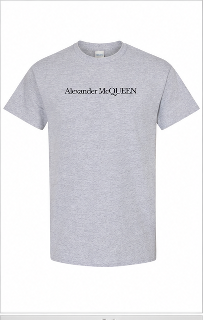 Men's Alexander McQueen Cotton T-Shirt | Color: Grey | Image 1