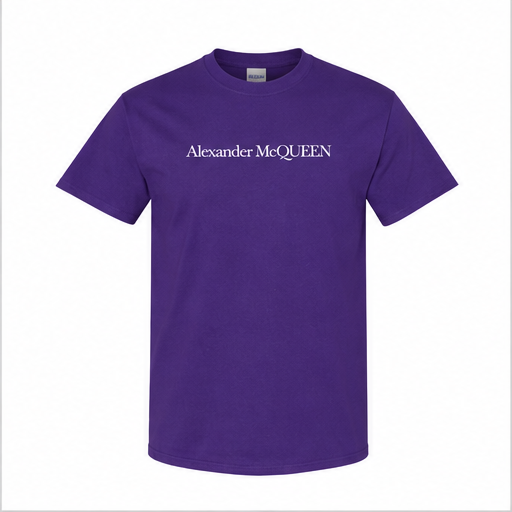 Men's Alexander McQueen Cotton T-Shirt | Color: Purple | Image 1