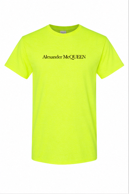 Men's Alexander McQueen Cotton T-Shirt | Color: Safety Green | Image 1