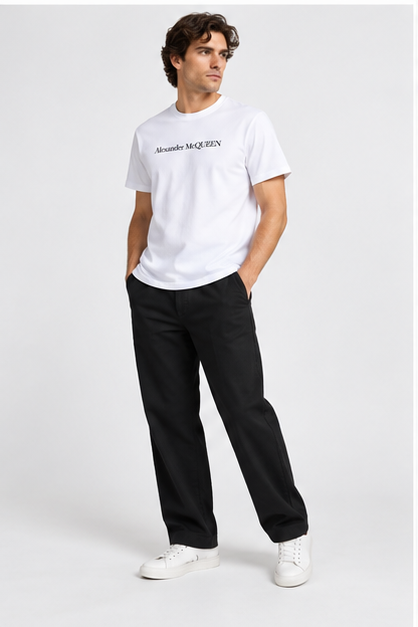 Men's Alexander McQueen Cotton T-Shirt | Color: White | Image 4