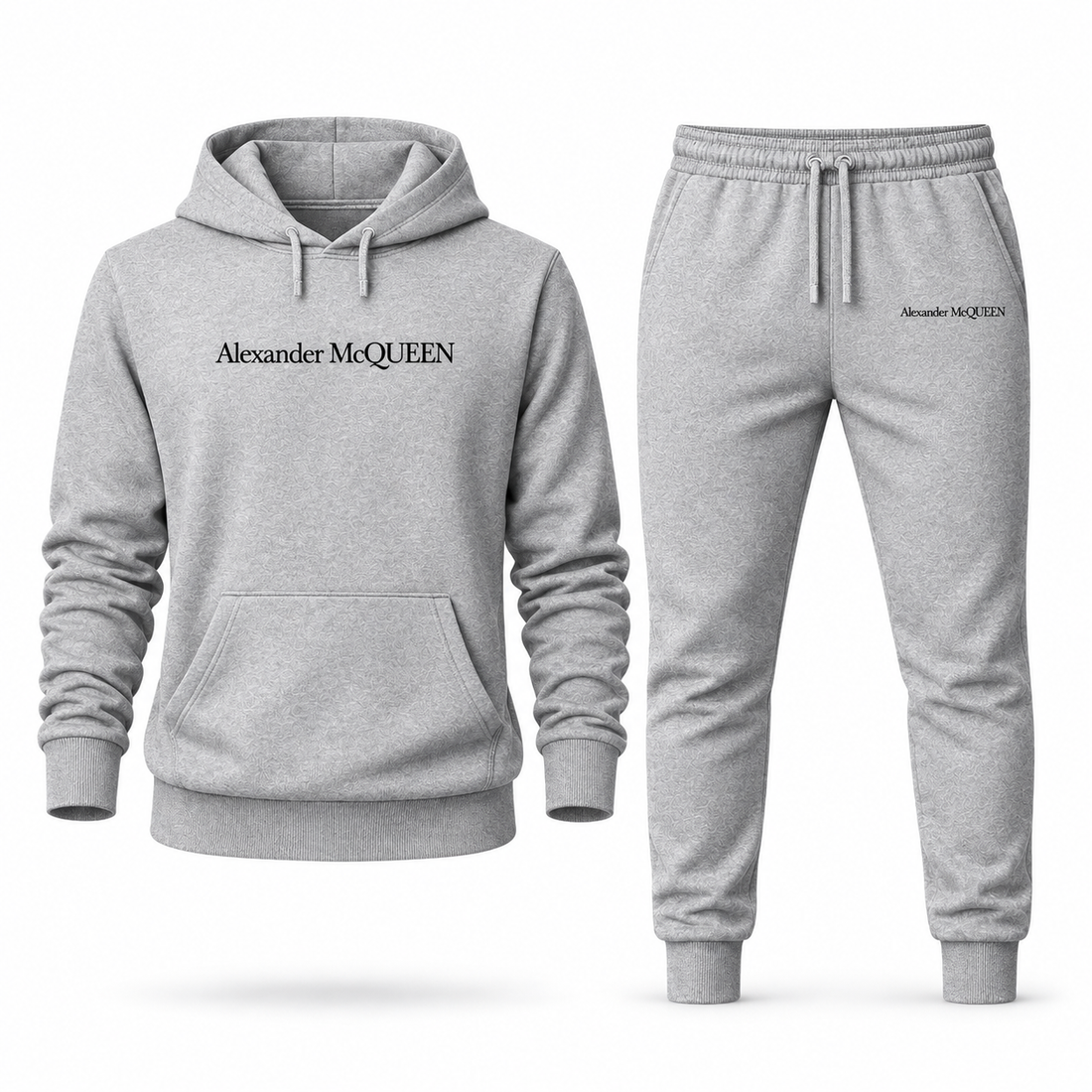 Men's Alexander McQueen Hoodie Joggers Set in Grey — hero view