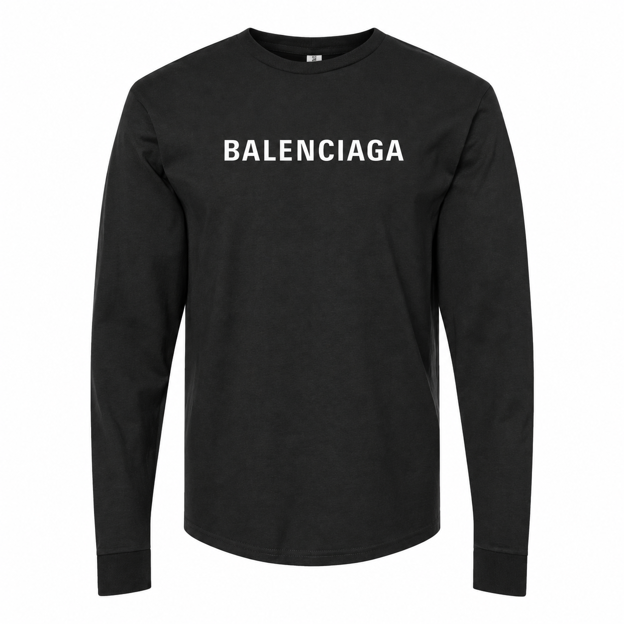 Men's Balenciaga Cotton Long Sleeve T-Shirt in Black — hero view