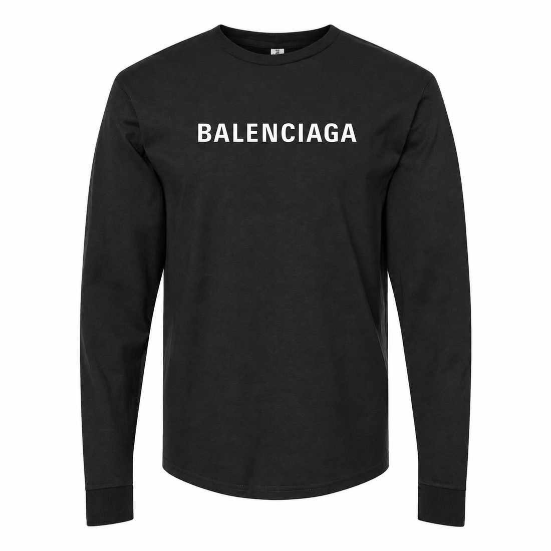Men's Balenciaga Cotton Long Sleeve T-Shirt in Black — hero view