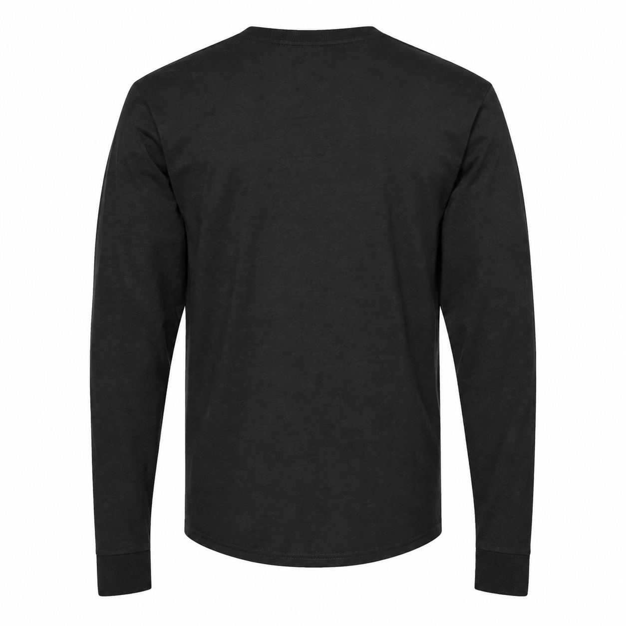 Men's Balenciaga Cotton Long Sleeve T-Shirt in Black — back view