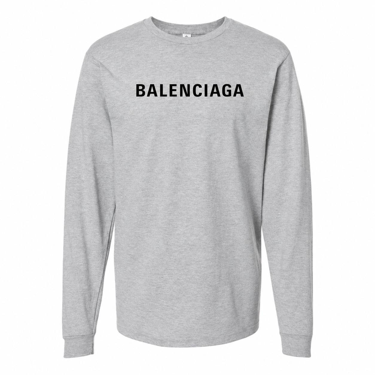 Men's Balenciaga Cotton Long Sleeve T-Shirt in Grey — hero view
