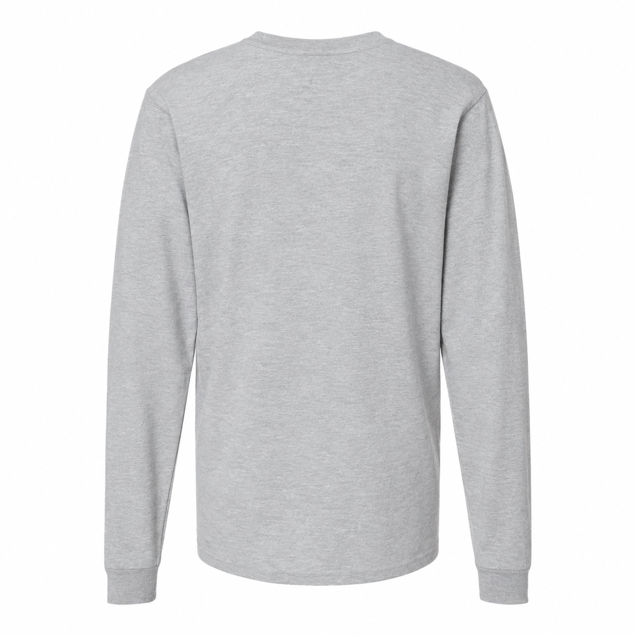 Men's Balenciaga Cotton Long Sleeve T-Shirt in Grey — back view