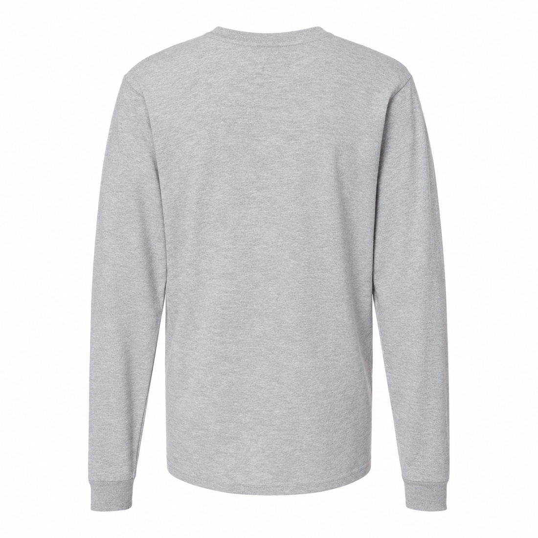 Men's Balenciaga Cotton Long Sleeve T-Shirt in Grey — back view