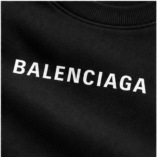 Men's Balenciaga Crewneck Sweatshirt | Color: Black | Image 5