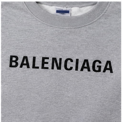 Men's Balenciaga Crewneck Sweatshirt | Color: Grey | Image 5