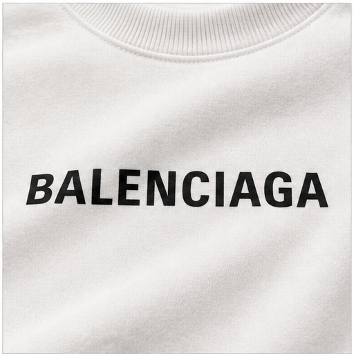 Men's Balenciaga Crewneck Sweatshirt | Color: White | Image 5