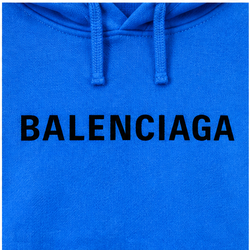 Men's Balenciaga Pullover Hoodie | Color: Azure | Image 5