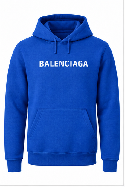 Men's Balenciaga Pullover Hoodie | Color: Blue | Image 1