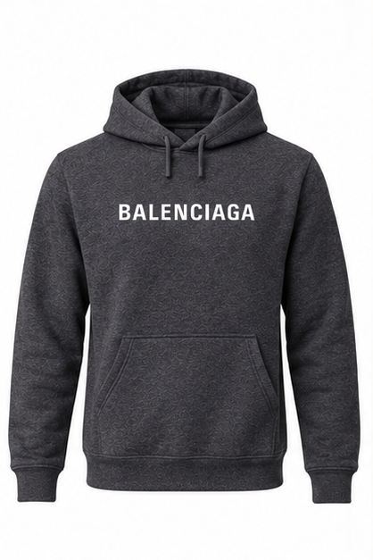 Men's Balenciaga Pullover Hoodie | Color: Dark Heather | Image 1