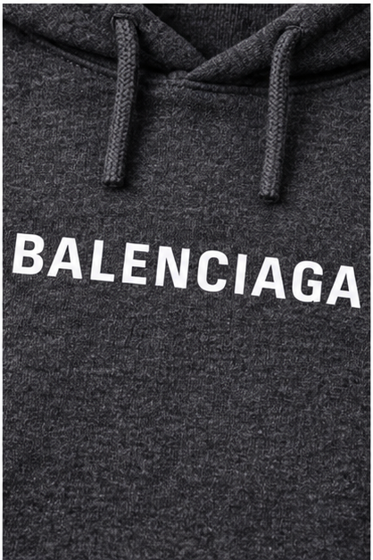 Men's Balenciaga Pullover Hoodie | Color: Dark Heather | Image 5