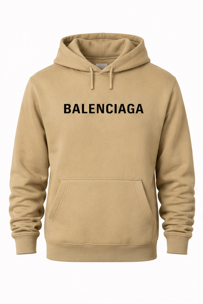 Men's Balenciaga Pullover Hoodie | Color: Khaki | Image 1