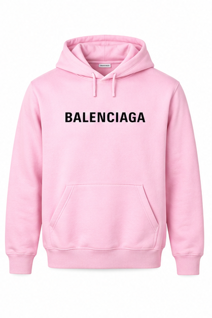 Men's Balenciaga Pullover Hoodie | Color: Light Pink | Image 1