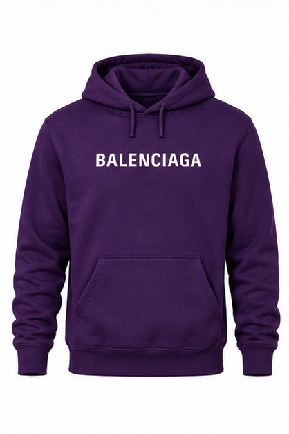 Men's Balenciaga Pullover Hoodie | Color: Purple | Image 1