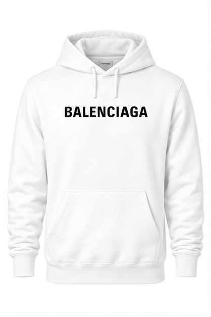 Men's Balenciaga Pullover Hoodie | Color: White | Image 1