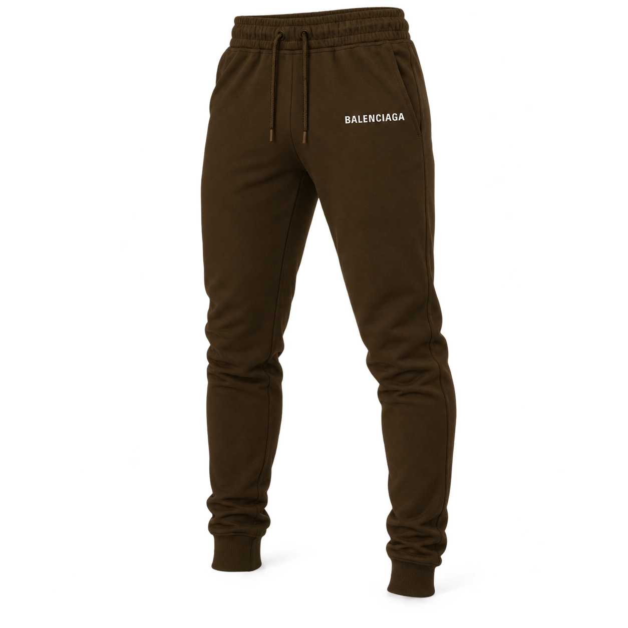 Men's Balenciaga Sweatpants - Brown - Image 4