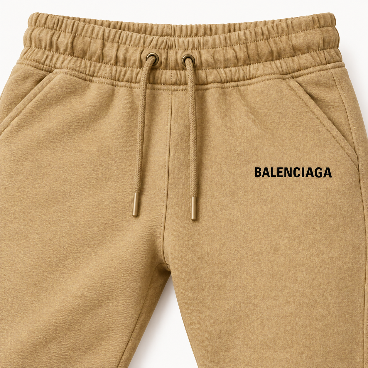 Men's Balenciaga Sweatpants - Khaki - Image 3