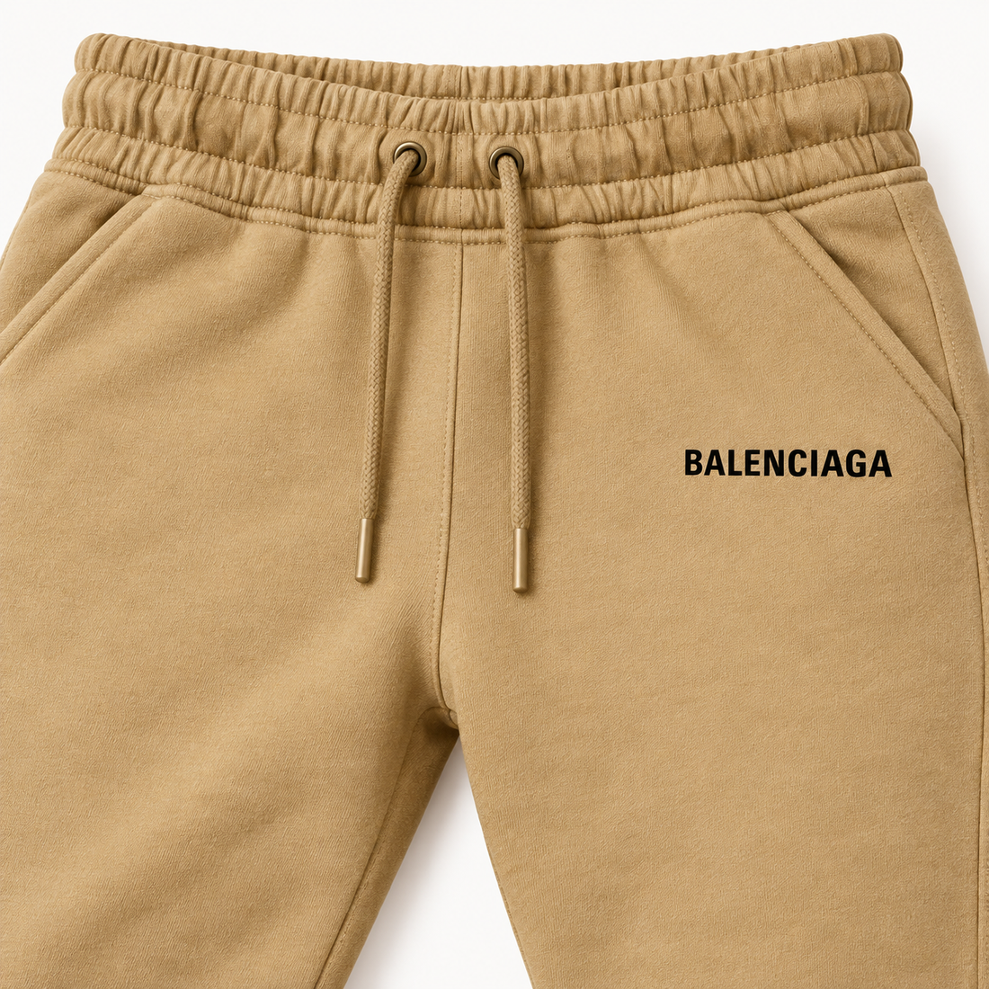 Men's Balenciaga Sweatpants - Khaki - Image 3