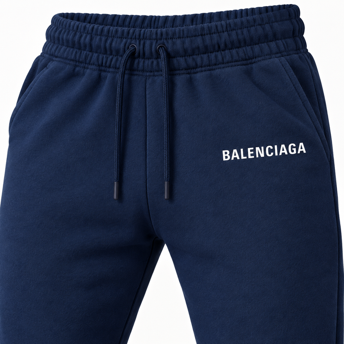 Men's Balenciaga Sweatpants - Navy - Image 3
