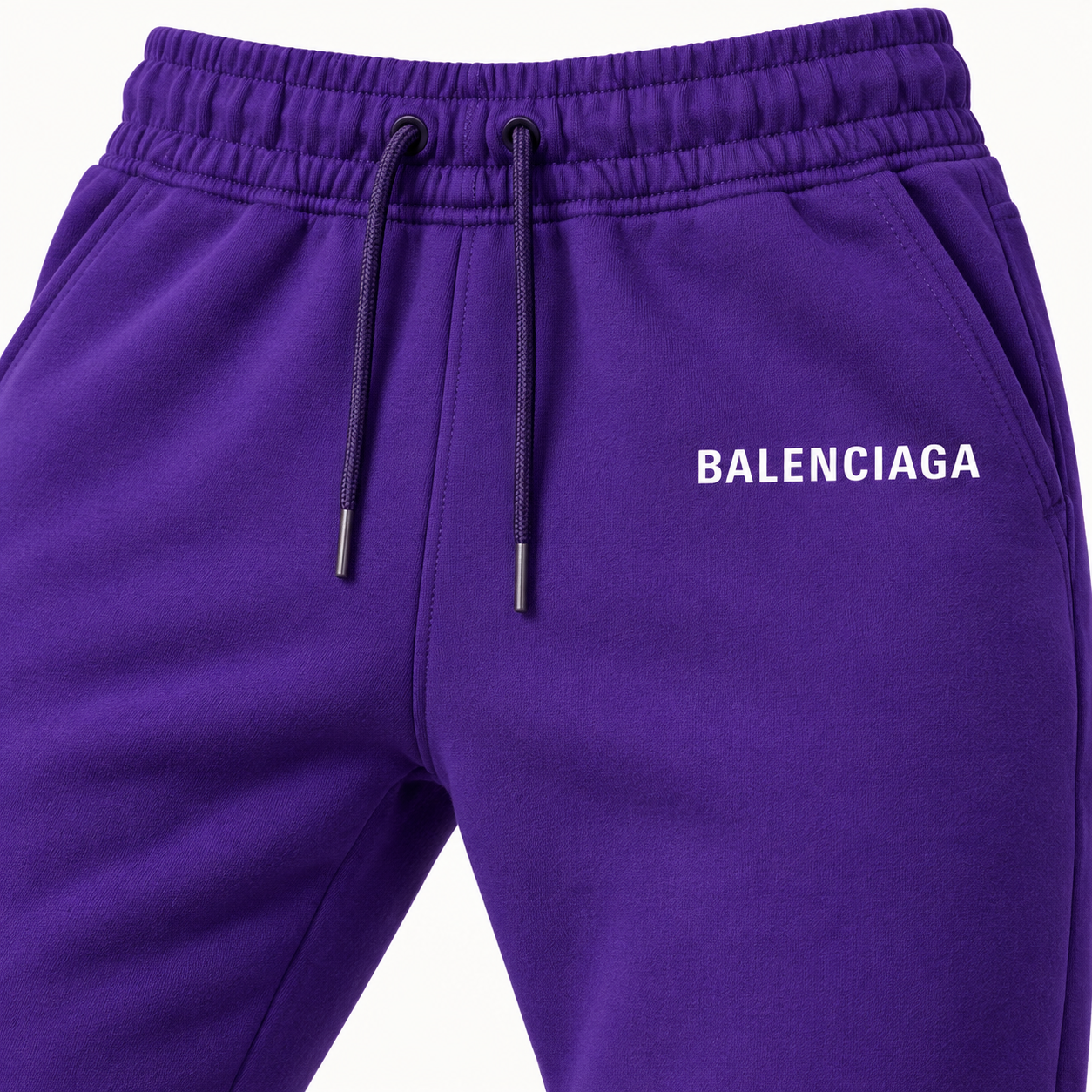 Men's Balenciaga Sweatpants - Purple - Image 3