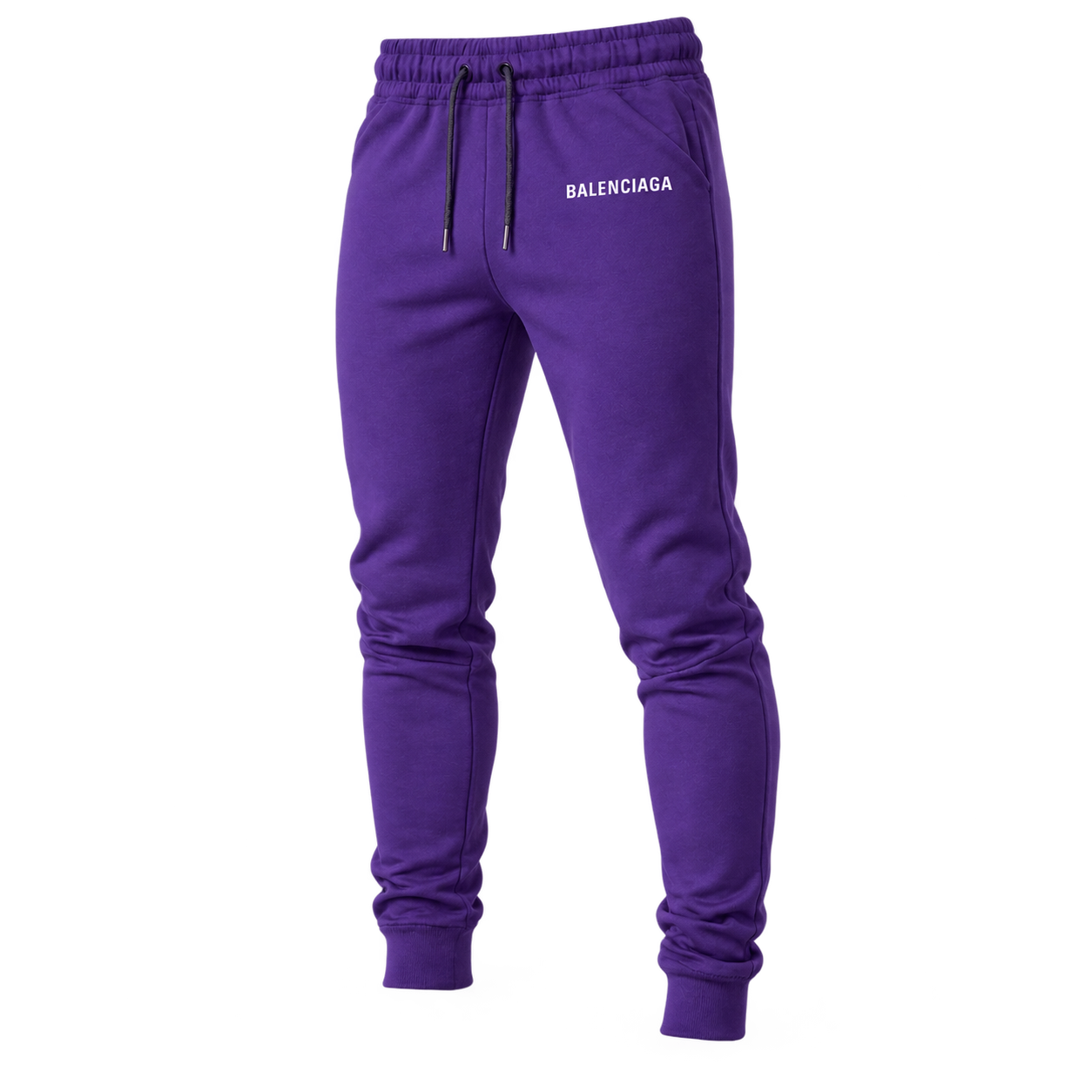 Men's Balenciaga Sweatpants - Purple - Image 4