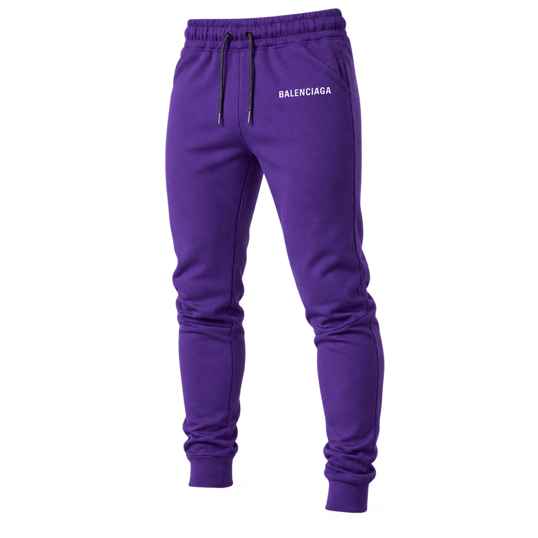 Men's Balenciaga Sweatpants - Purple - Image 4