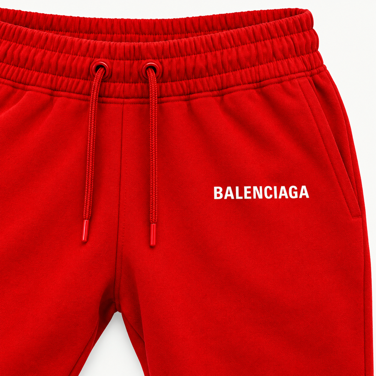Men's Balenciaga Sweatpants - Red - Image 3
