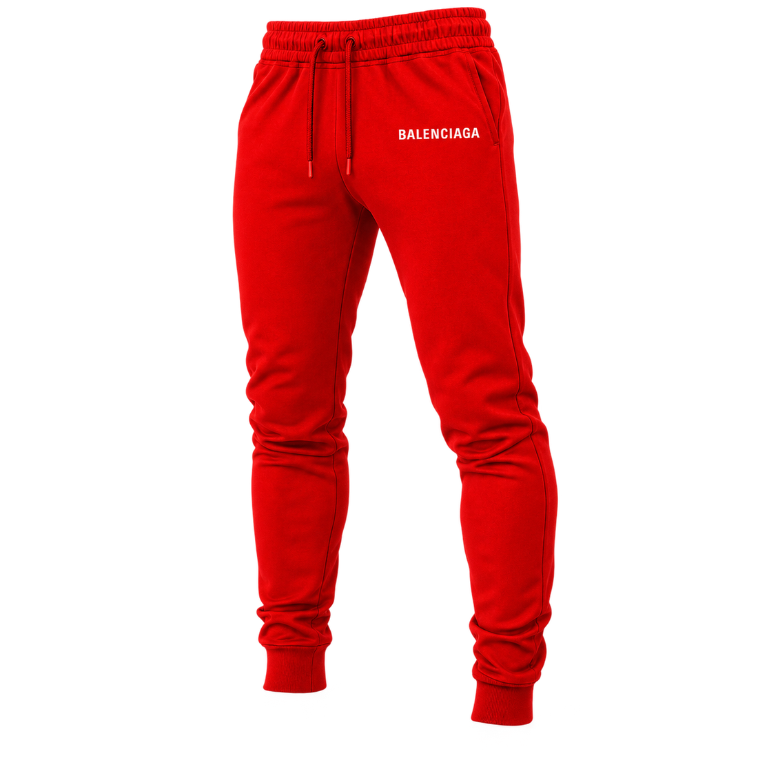 Men's Balenciaga Sweatpants - Red - Image 4