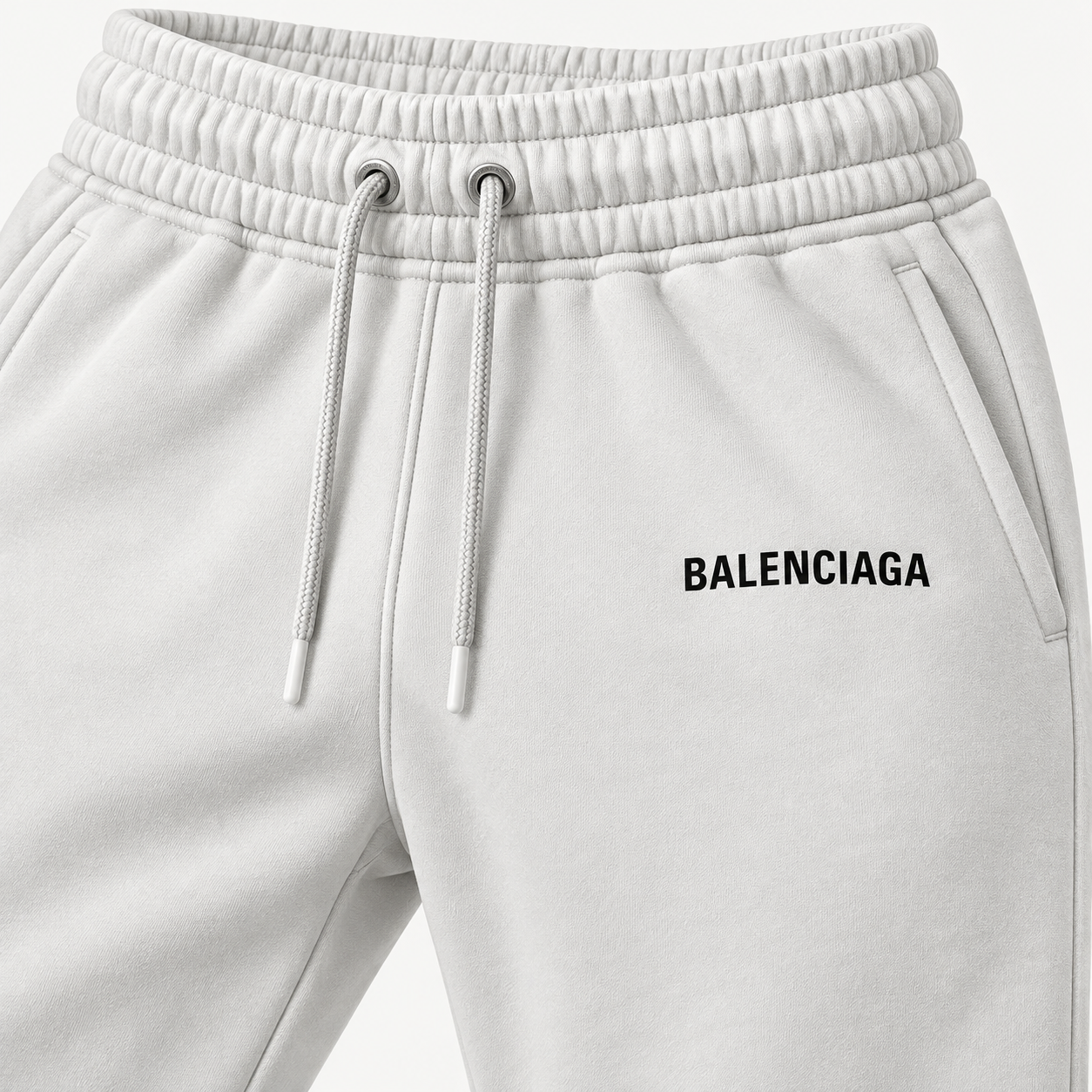 Men's Balenciaga Sweatpants - White - Image 3