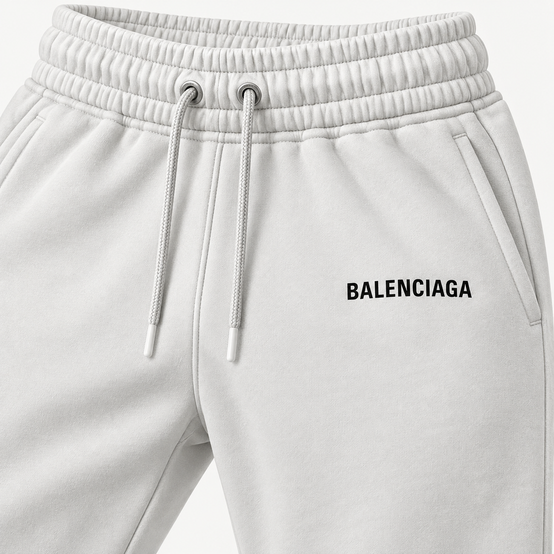 Men's Balenciaga Sweatpants - White - Image 3
