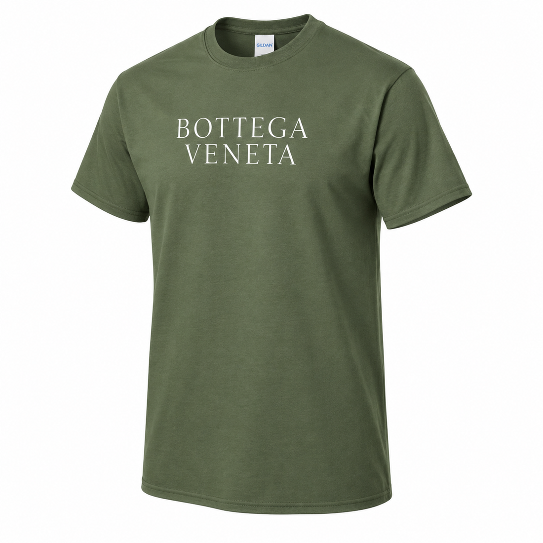 Men's Bottega Veneta Cotton T-Shirt | Color: Army Green | Image 1