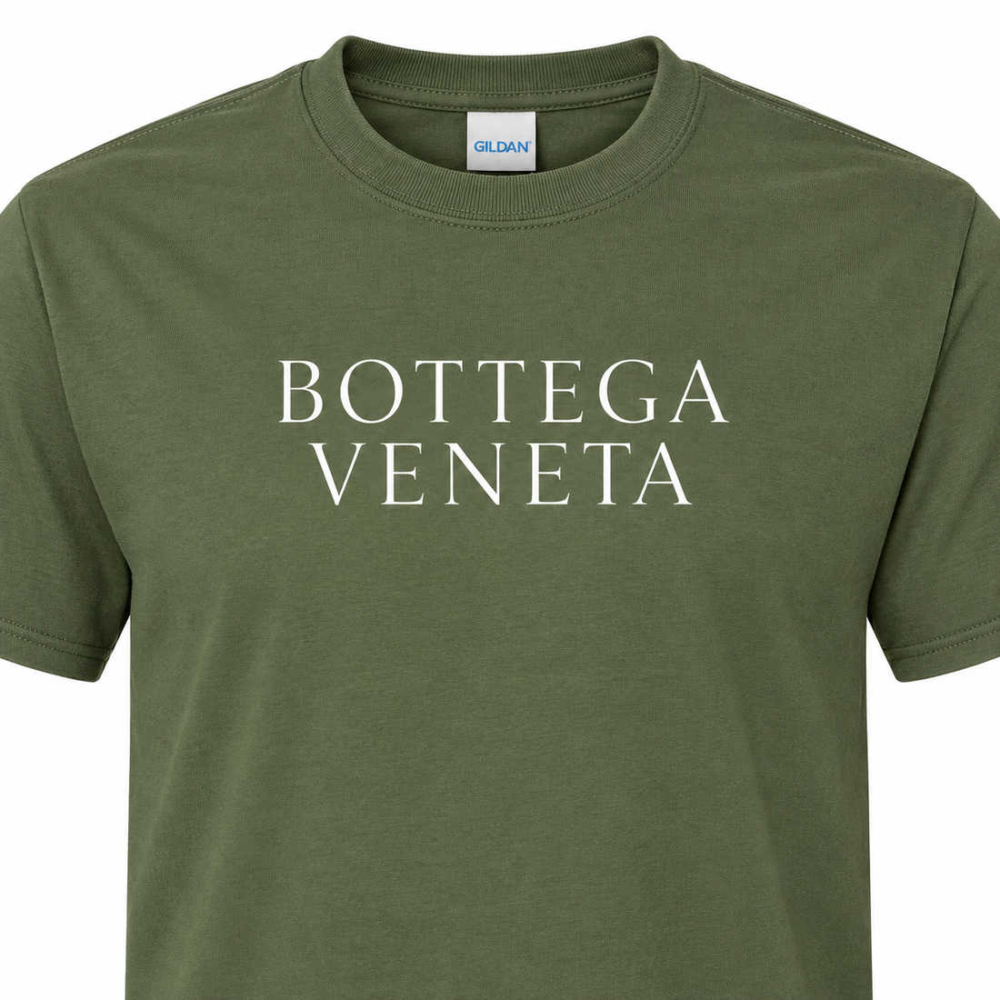 Men's Bottega Veneta Cotton T-Shirt | Color: Army Green | Image 3