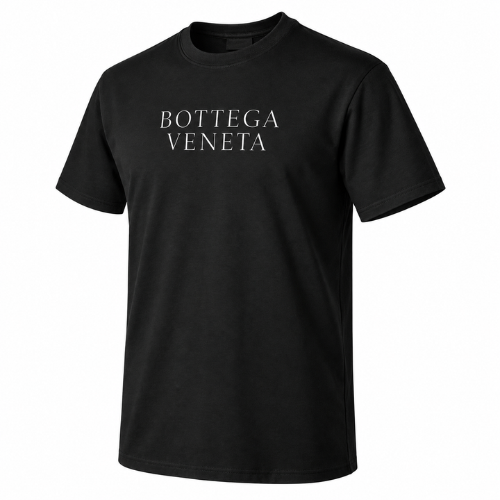 Men's Bottega Veneta Cotton T-Shirt | Color: Black | Image 1