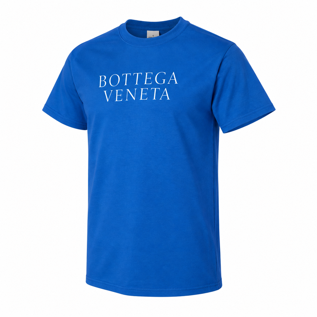Men's Bottega Veneta Cotton T-Shirt | Color: Blue | Image 1